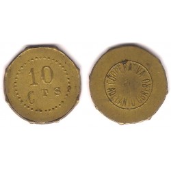 Cooperativa Adelanto Obrero. 10 Céntimos (MBC)