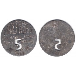 P. Balfagon. Borne. 5 Pesetas (BC)