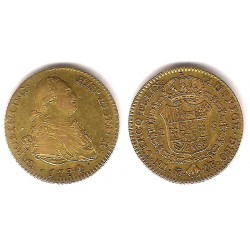 Carlos IV. 1794. 2 Escudos (MBC-) (Oro) Ceca de Madrid MF