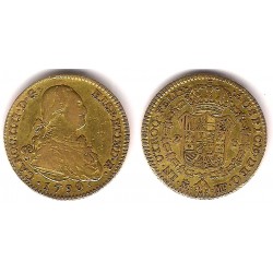 Carlos IV. 1790. 2 Escudos (BC+/MBC-) (Oro) Ceca de Madrid MF