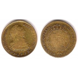 Carlos III. 1773. 2 Escudos (BC/BC+) (Oro) Ceca de Madrid PJ