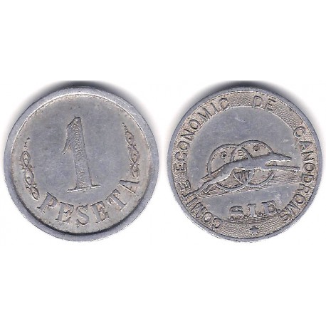S.I.E. Comité Econòmic de Canodroms. 1 Peseta (MBC)