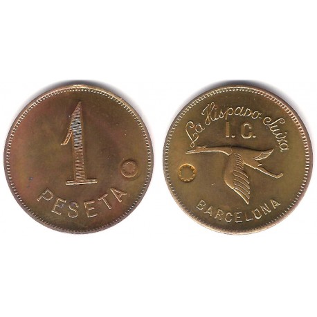 La Hispano Suiza. 1 Peseta (EBC+)