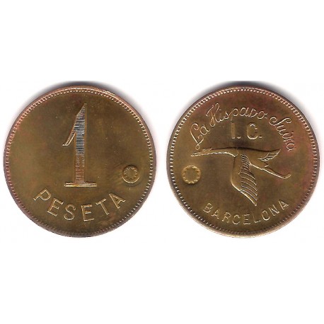 La Hispano Suiza. 1 Peseta (EBC+)