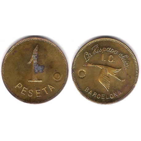 La Hispano Suiza. 1 Peseta (EBC)