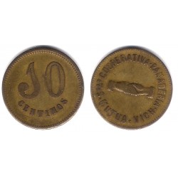 Sociedad Cooperativa. Panadería. Vich. Mutua. 10 Céntimos (MBC)