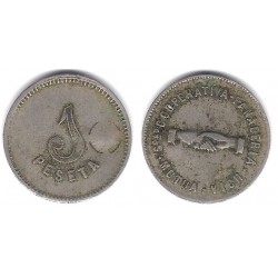 Sociedad Cooperativa. Panadería. Vich. Mutua. 1 Peseta (MBC-)