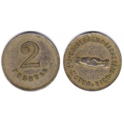 Sociedad Cooperativa. Panadería. Vich. Mutua. 2 Pesetas (MBC)