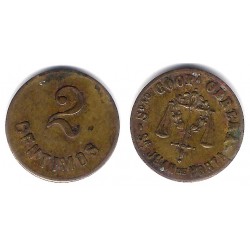 Sociedad Cooperativa Obrera. San Juan de Horta. 2 Céntimos (MBC)