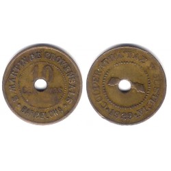 Cooperativa Paz y Justicia. San Martin de Provensals. 1929. 10 Céntimos (MBC)