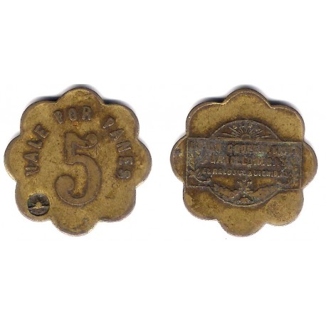 Unió Cooperatista Barcelonesa El Reloj y la Dignidad. Vale por 5 Panes (BC)