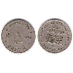 Cooperativa Los Tranvías. 1916. 1 Peseta (MBC)