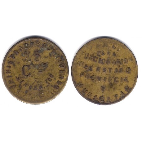 Suministradora de Víveres. 25 Céntimos (MBC)