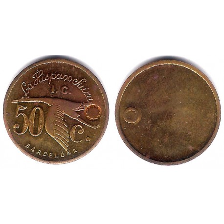 La Hispano Suiza. 50 Céntimos (EBC-)