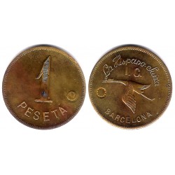 La Hispano Suiza. 1 Peseta (EBC)