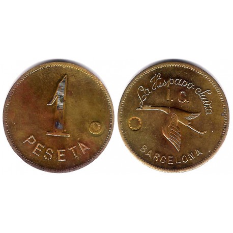 La Hispano Suiza. 1 Peseta (EBC)