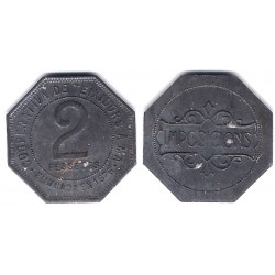 Cooperativa de Teixidors a Mà. 2 Pesetas (MBC+)