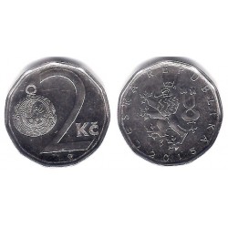 (9) República Checa. 2015. 2 Koruny (EBC)