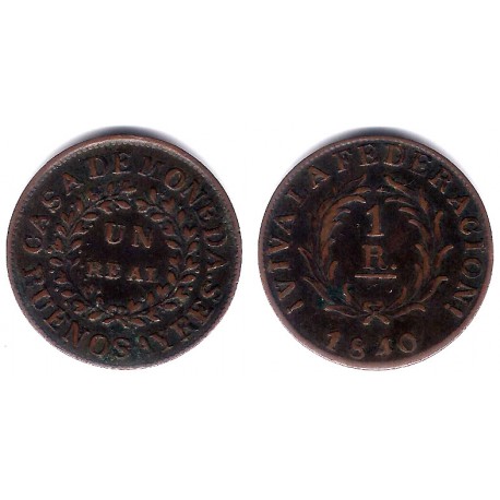 (7) Argentina (Buenos Aires). 1840. 1 Real (MBC)