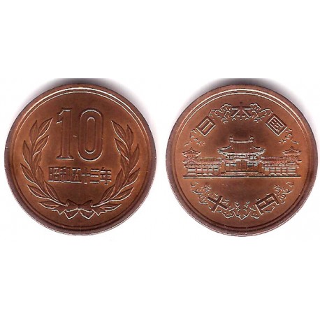 (Y73a) Japón. 1978(53). 10 Yen (EBC)