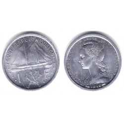 (1) San Pedro y Miquelón. 1948. 1 Franc (SC)