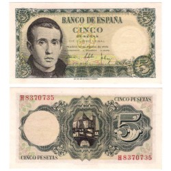 Estado Español. 1951. 5 Pesetas (EBC/EBC+) Serie H