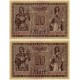 (57) Imperio Alemán. 1918. 20 Mark (EBC+) Pareja Correlativa