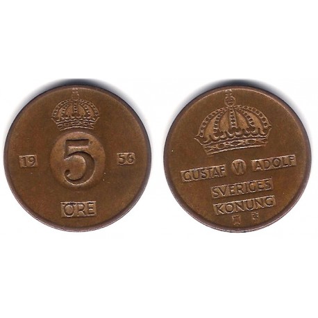 (822) Suecia. 1956. 5 Ore (MBC+)