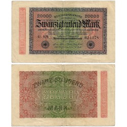 (85a) Imperio Alemán (Weimar). 1923. 20000 Mark (MBC)