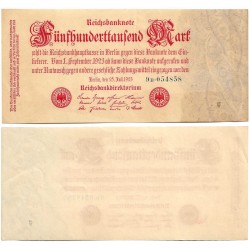 (92) Imperio Alemán (Weimar). 1923. 500000 Mark (MBC+)