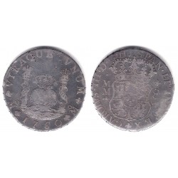 Carlos III. 1760. 8 Reales (BC/BC+) (Plata) Ceca de Mejico MM