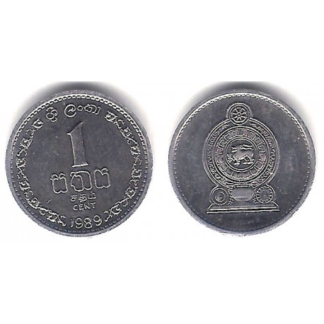 (137) Sri Lanka. 1989. 1 Cent (SC)
