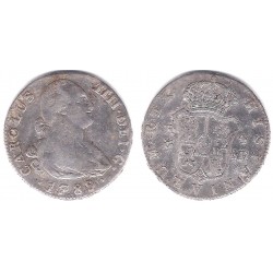 Carlos IV. 1789. 4 Reales (BC+) (Plata) Ceca de Madrid MF