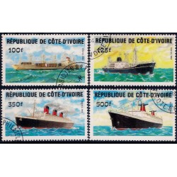 Costa de Marfil. 1984. Serie Completa (Usado) Barcos y Navíos