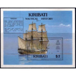 Kiribati. 1990. Hojita Conmemorativa (Nuevo) Historia Náutica. Parte 2