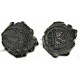 Mauricio Tiberio. 582-602 d.C. ½ Follis (BC/BC+)