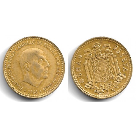Estado Español. 1966*(19-71). 1 Peseta (MBC-)