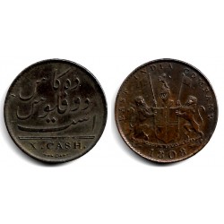 (320) India Británica. 1808. 10 Cash (MBC)