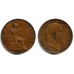 (794.2) Gran Bretaña. 1903. 1 Penny (BC)