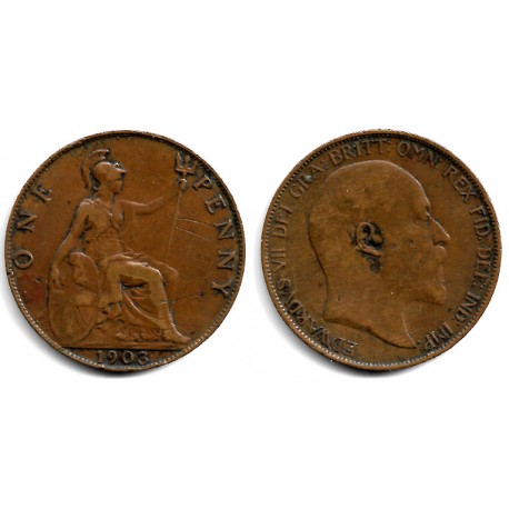 (794.2) Gran Bretaña. 1903. 1 Penny (BC)