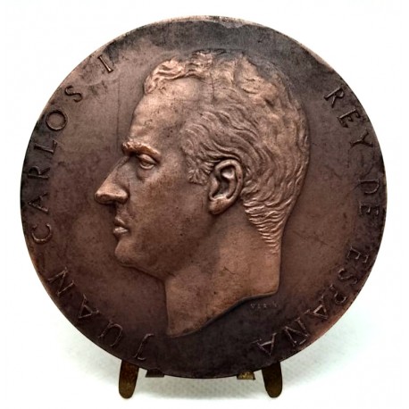 Medalla. Juan Carlos I Rey de España. 22 de Noviembre de 1975 (EBC) 79 mm
