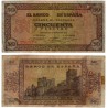 Estado Español. 1938. 50 Pesetas (BC) Serie C. Leves roturas y restos de adhesivo