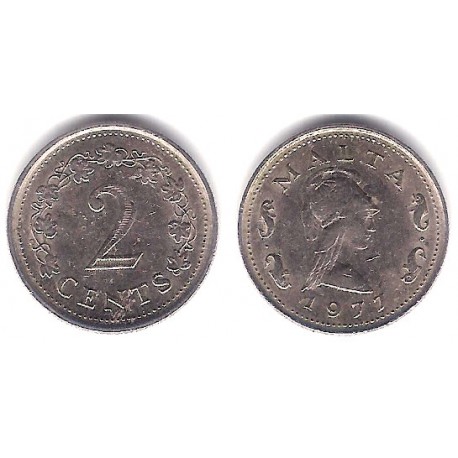 (9) Malta. 1977. 2 Cents (MBC)