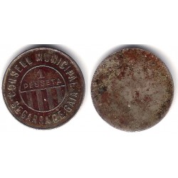 Consejo Municipal de Segarra de Gaià. Sin Fecha. 1 Peseta (MBC-)