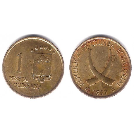 (1) Guinea Ecuatorial. 1969*(19-69). 1 Peseta (MBC)