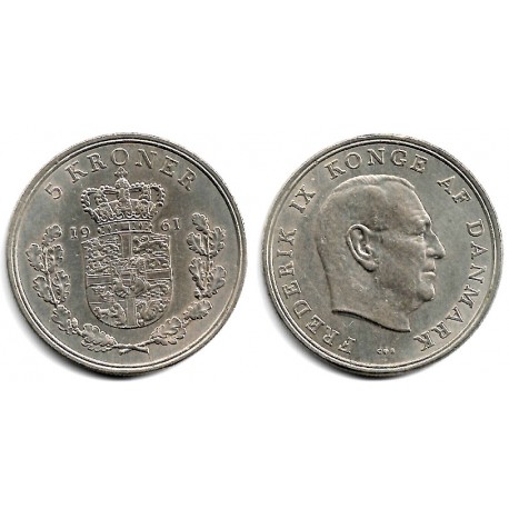 (853.1) Dinamarca. 1961. 5 Kroner (MBC+)