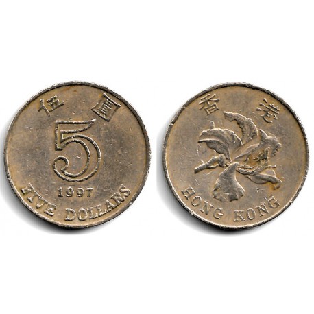 (65) Hong Kong. 1997. 5 Dollars (MBC)