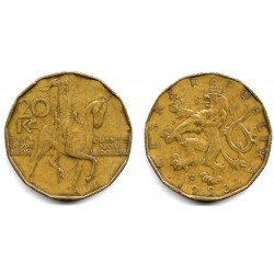(5) República Checa. 1993. 20 Korun (BC)