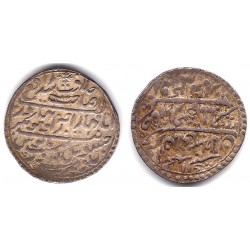 (8) Estados Nativos de la India (Indore). 1807(AH1222). Nazarana Rupee (MBC-) (Plata)