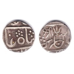 (129) Estados Nativos de la India (Gwailor). 1827-33(23). 1 Rupee (MBC) (Plata)